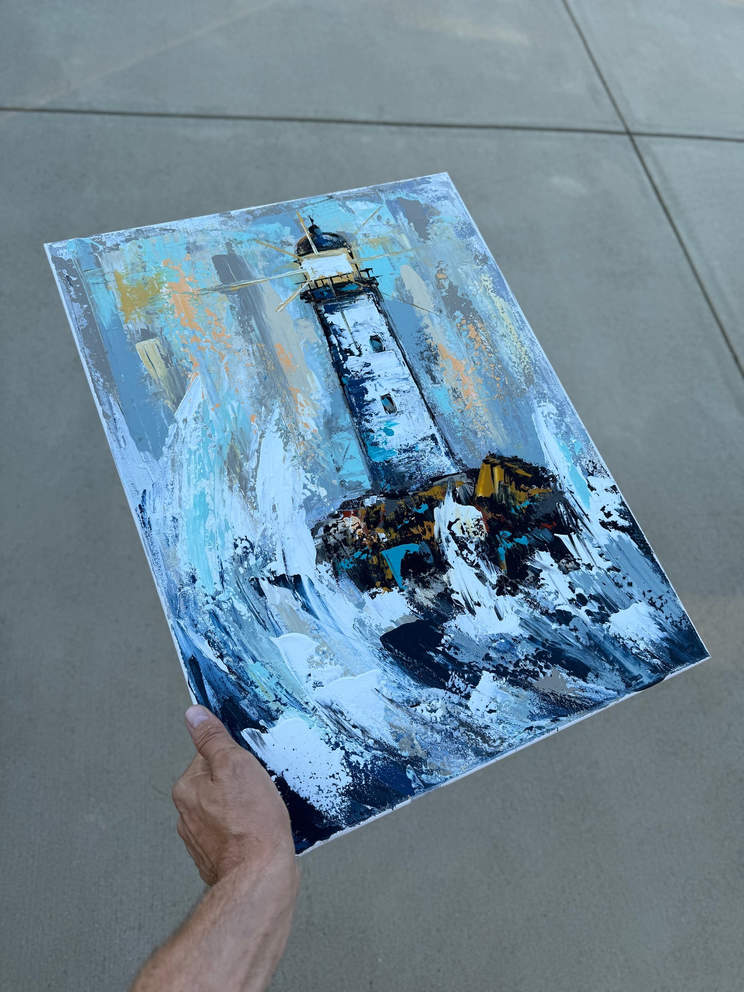 Practice Lighthouse Painting (18x24 inches)
