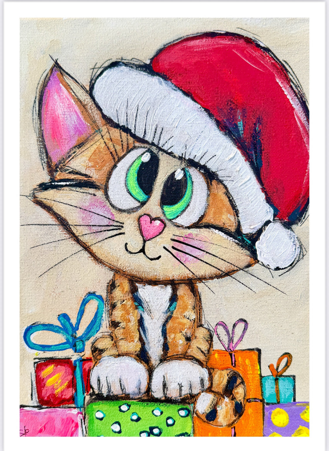 (ONLY 5 Left Available!) SET of 10 (5x7)Holiday Prints by Sam Glenn FREE FRAME included :)
