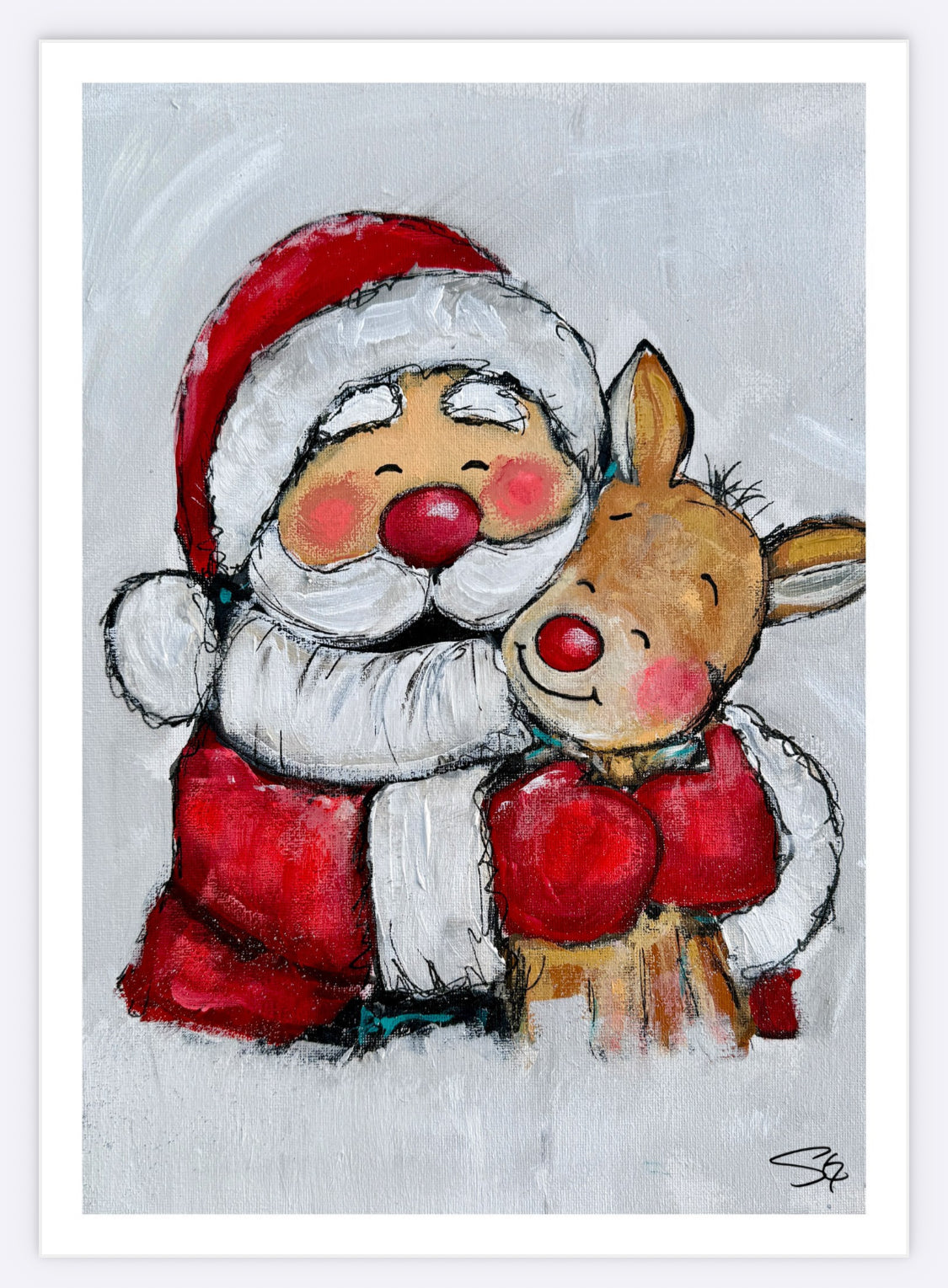 (ONLY 5 Left Available!) SET of 10 (5x7)Holiday Prints by Sam Glenn FREE FRAME included :)