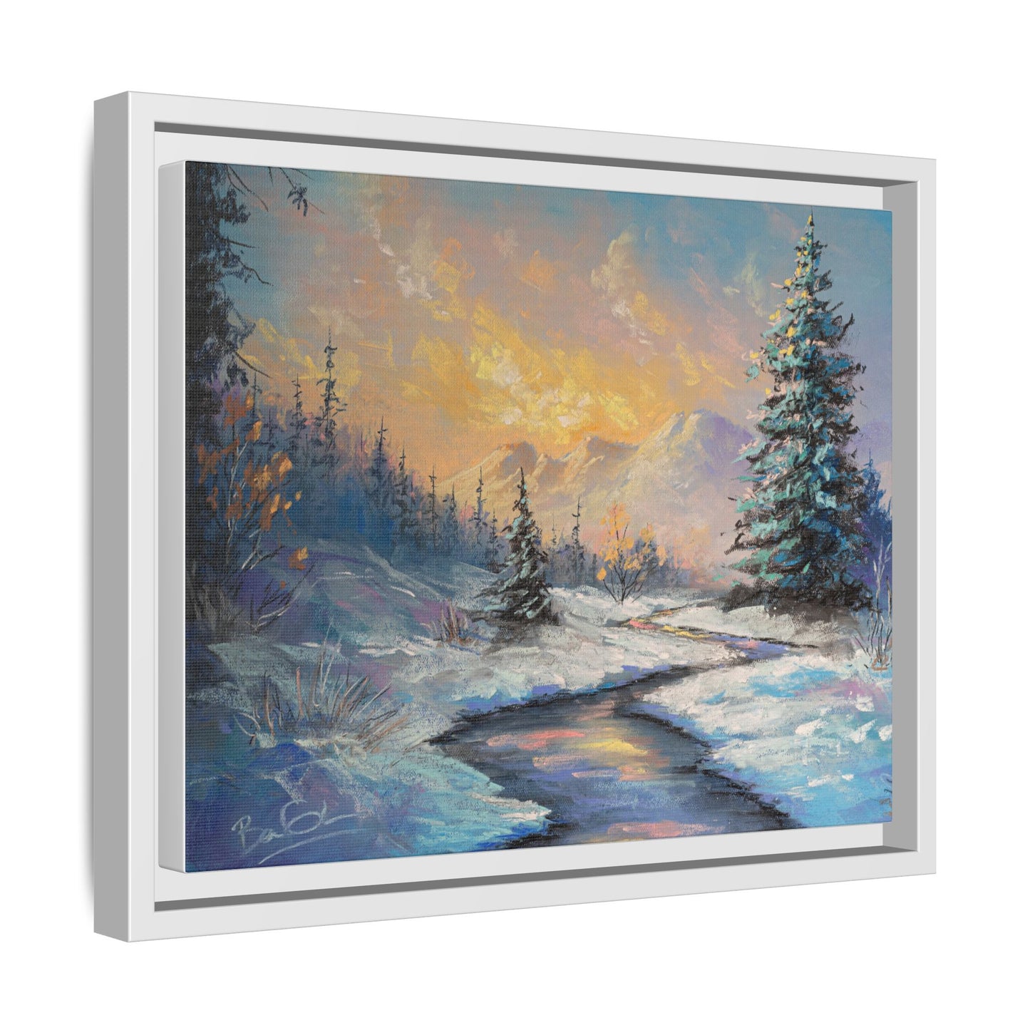 Matte Canvas, Framed (Multi-color)