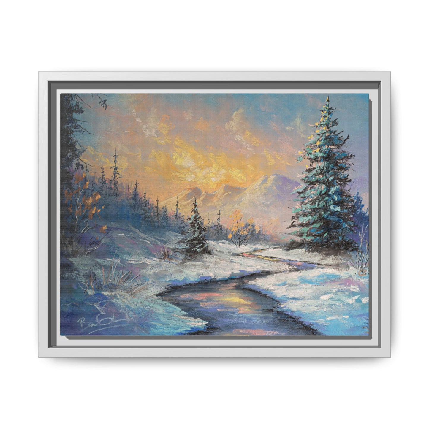 Matte Canvas, Framed (Multi-color)