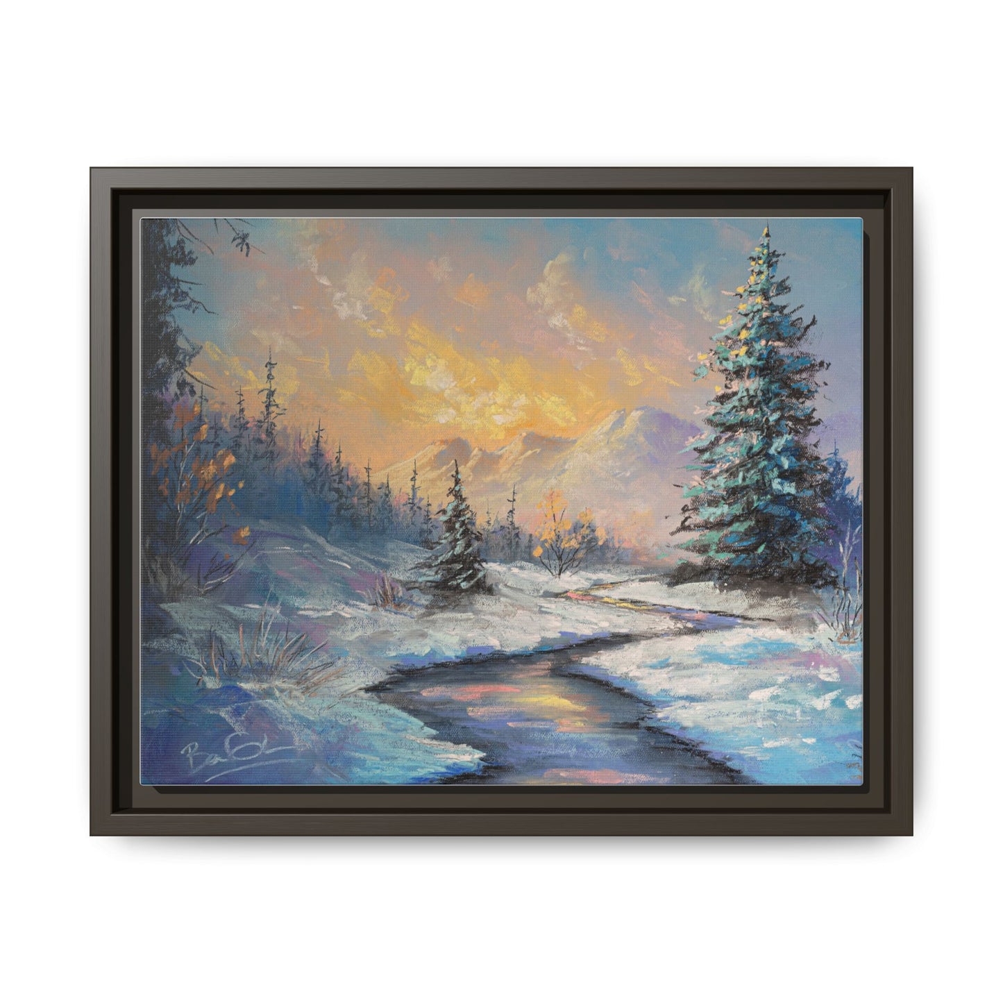 Matte Canvas, Framed (Multi-color)