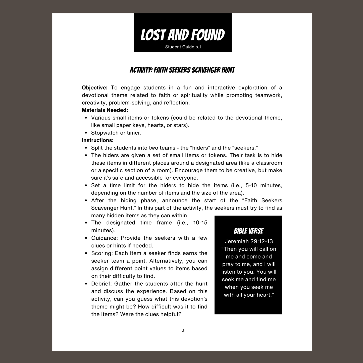 Ready to Go Lessons (Leader's Guide)  31 Bible Verses Every Next Gen Student Should Know