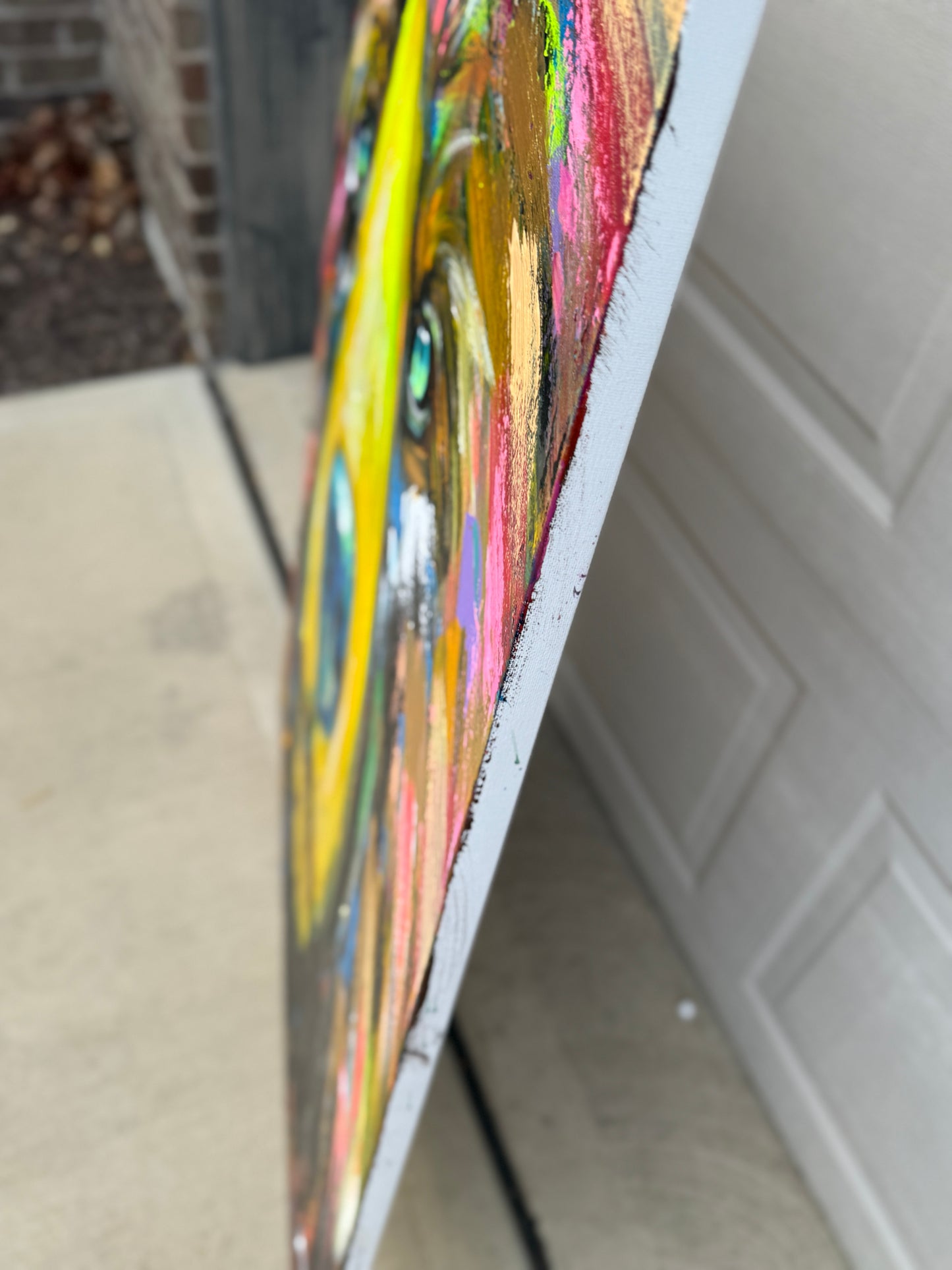 36x48 Abstract Bear Painting