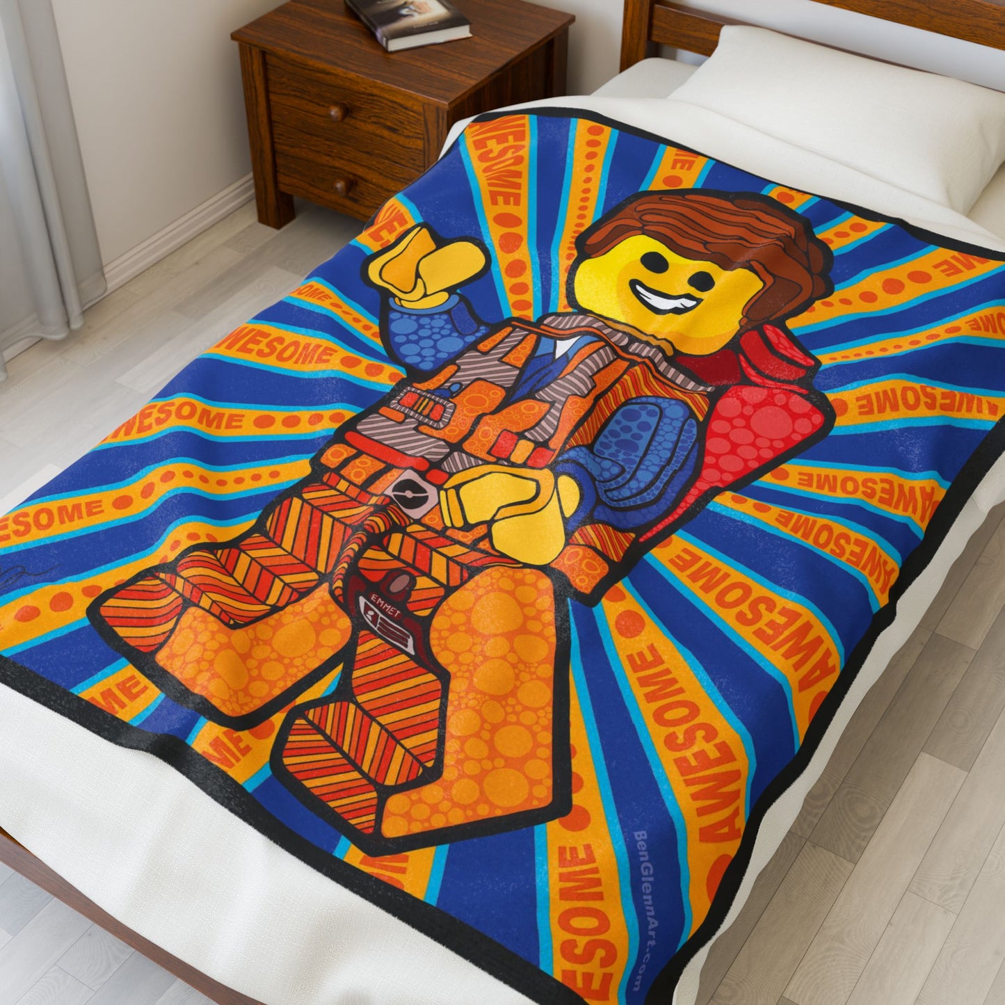 The LEGO Emmet Doodle Blanket