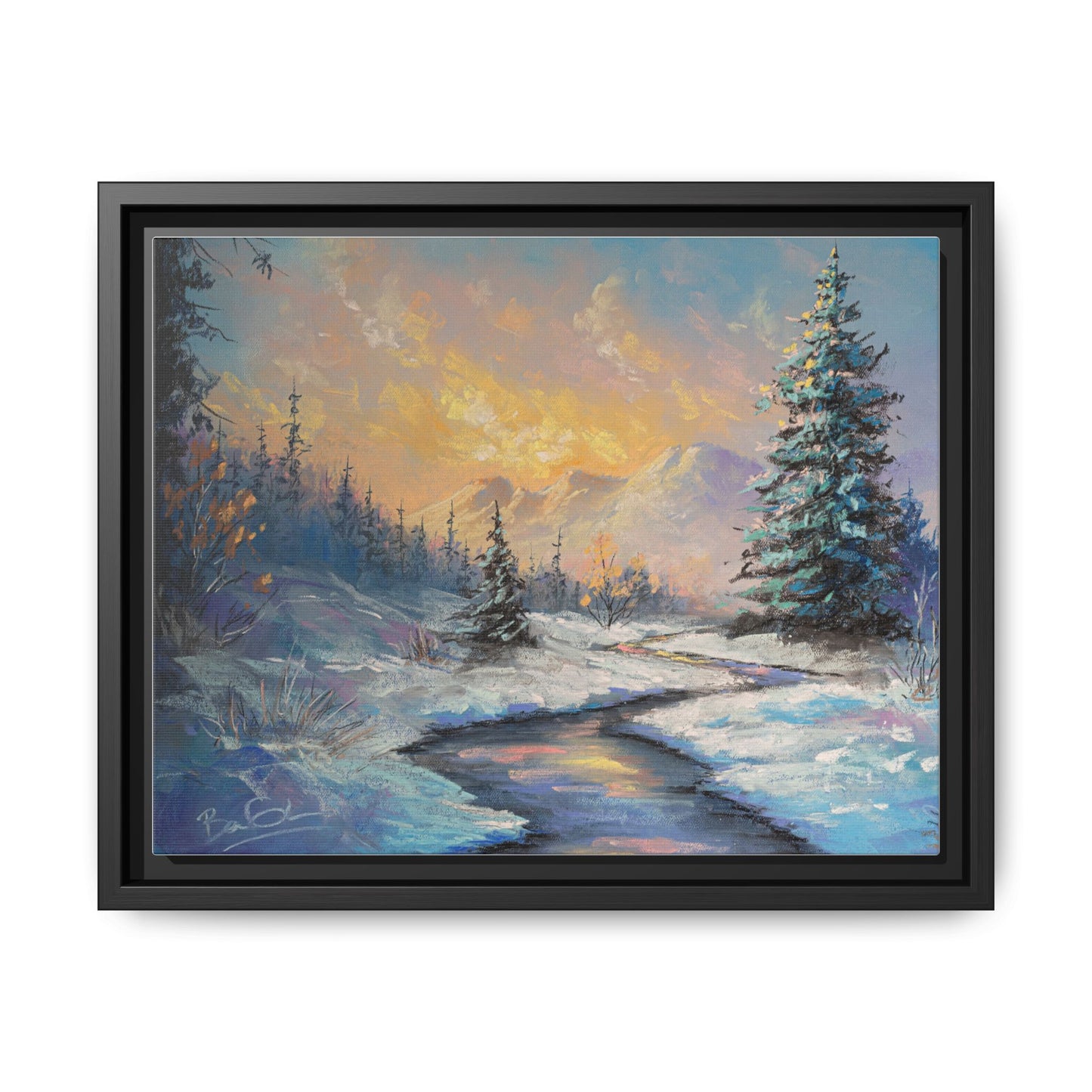 Matte Canvas, Framed (Multi-color)