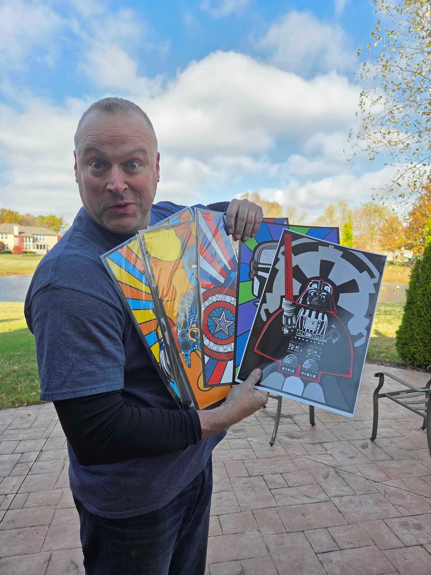 (5 Rare Prints Christmas Bundle) Christmas LEGO Doodle Art Bundle – Limited Edition Prints