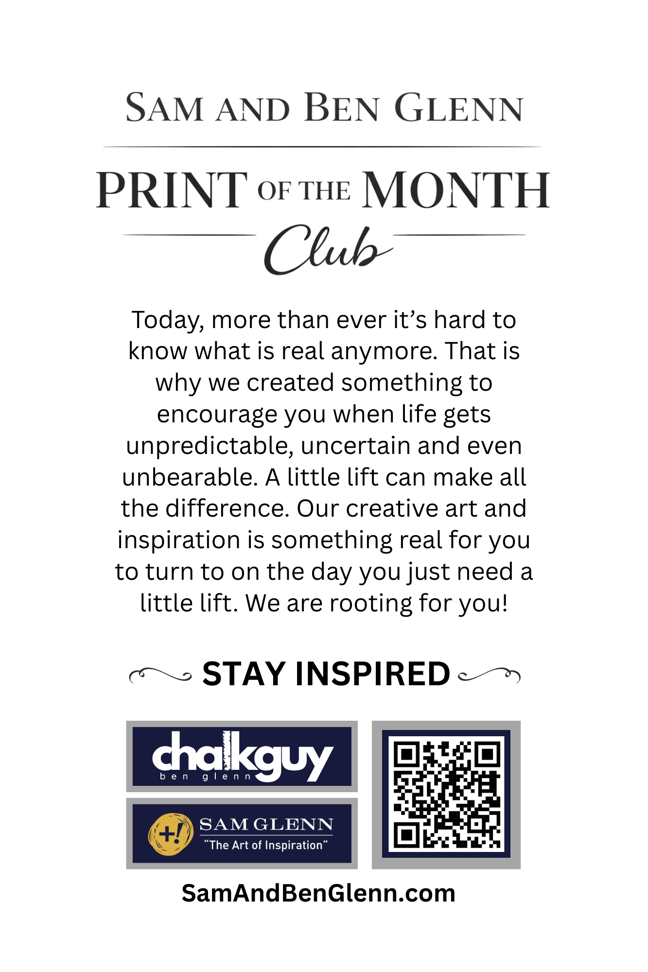 Print of the Month Club Subscription. - FREE SHIPPING!