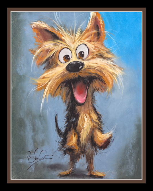 16x20 Yorkie: Batteries Not Included… or Needed