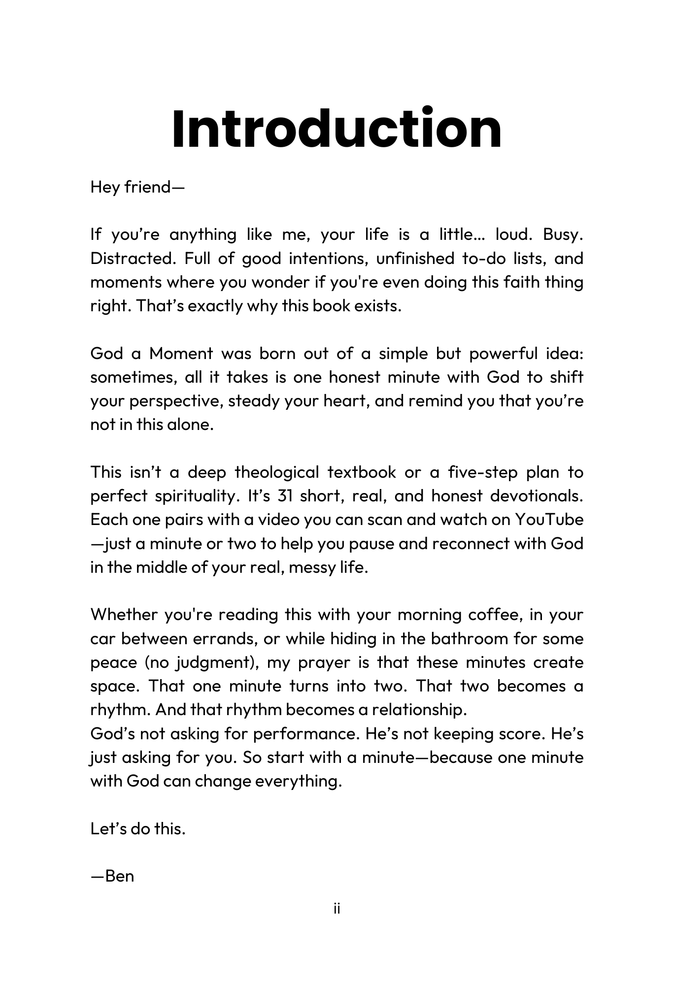 GOD A MOMENT Devotionals