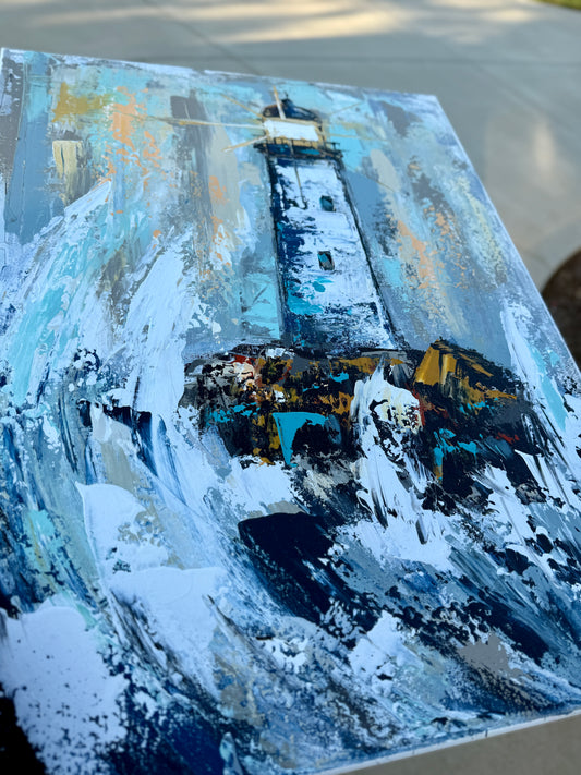 Practice Lighthouse Painting (18x24 inches)