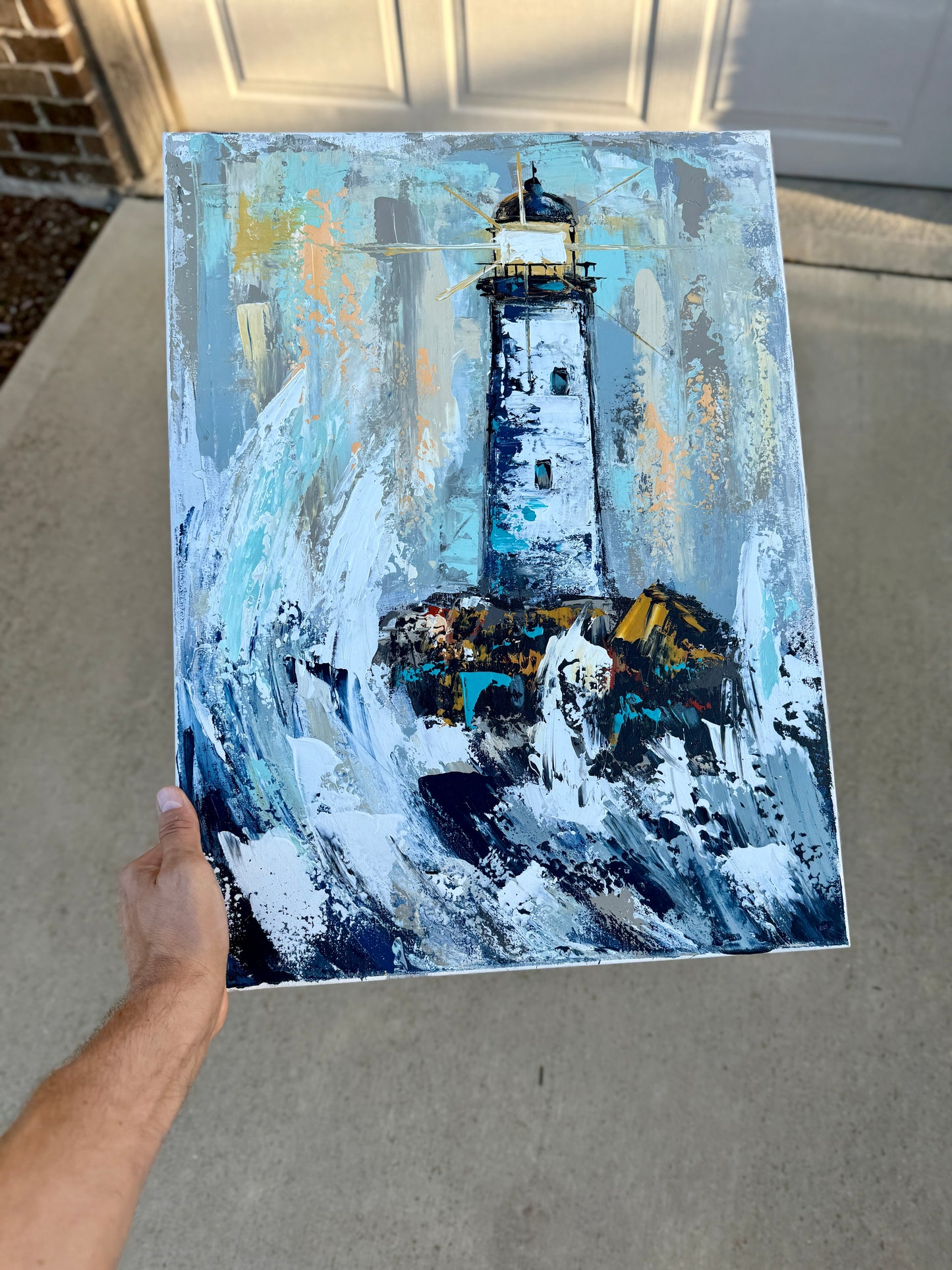Practice Lighthouse Painting (18x24 inches)
