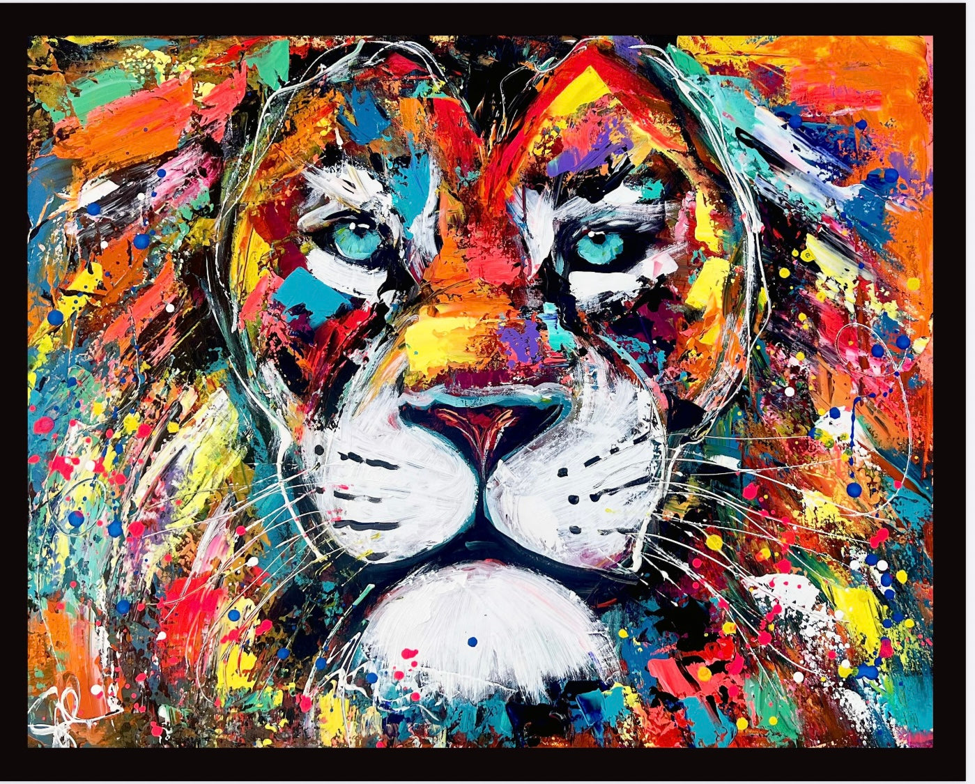 Limited Edition 16x20 Prints Available |Live with Courage Lion Art Print by Sam Glenn