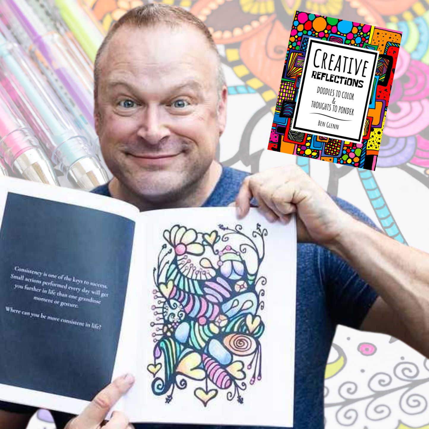 Creative Reflections: Doodles to Color and Thoughts to Ponder