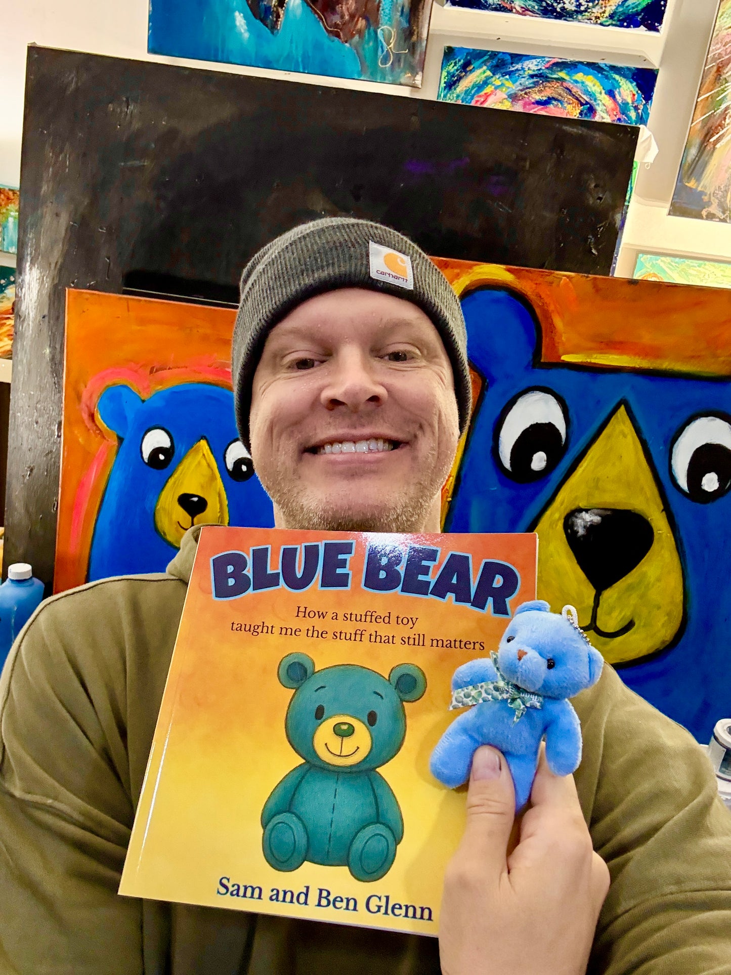 New!  (Free Stuffed Blue Bear Included!) Blue Bear: How a stuffed toy taught me the stuff that still matters