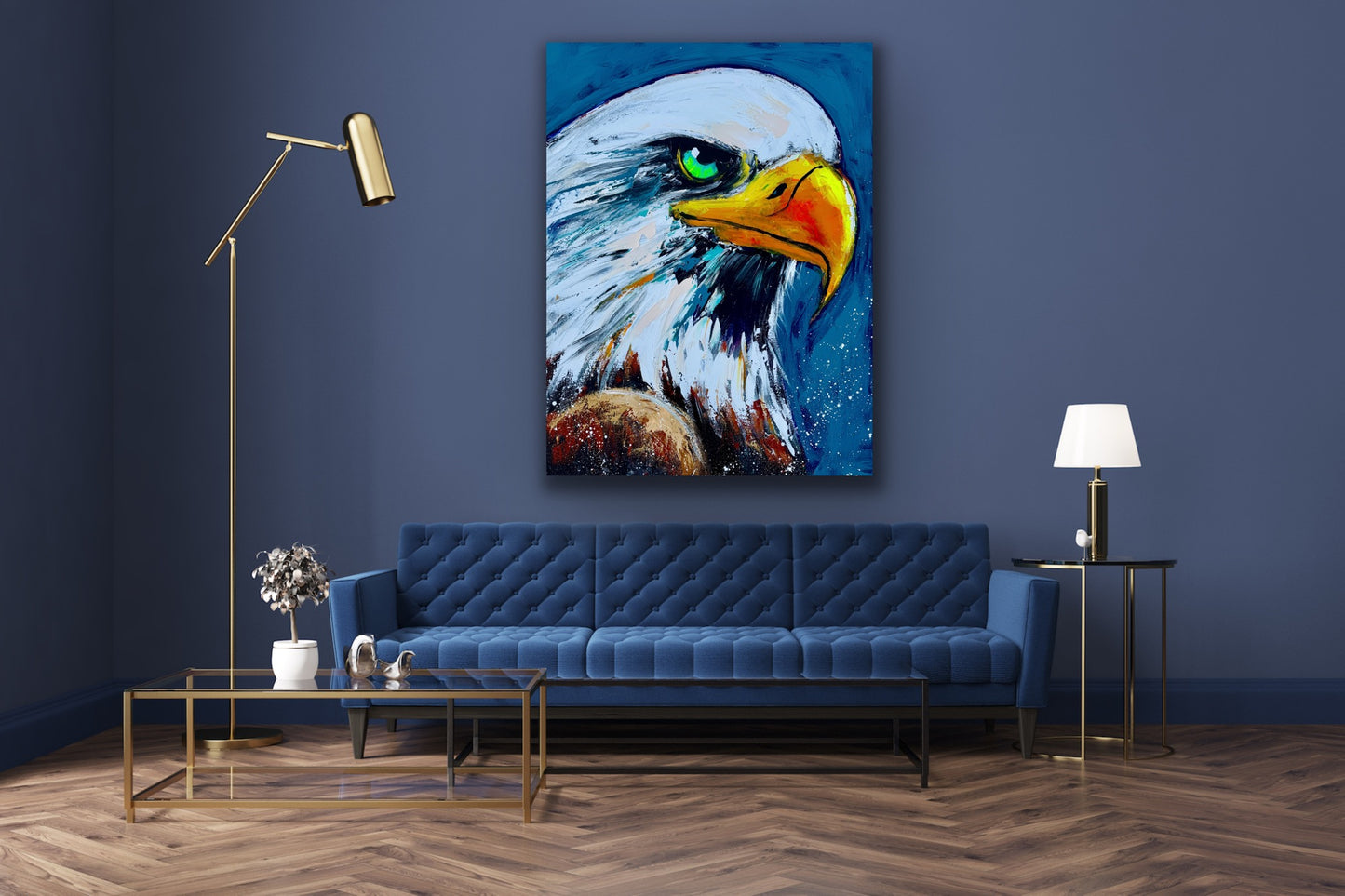 AVAILABLE | 36x48 RESILIENT Abstract Eagle Painting